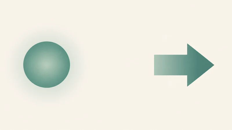 好奇心を持つことと、すぐ行動することが別物であることを示す抽象図
